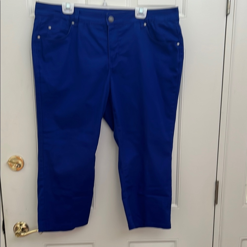 Relativity Royal Blue Jean Capris.  Size:20W